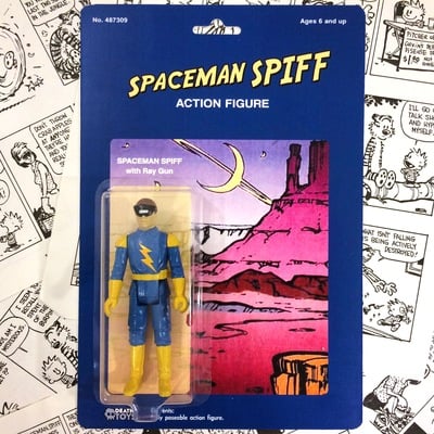 Custom made spaceman spiff action figure art toy