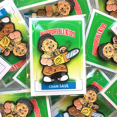 Horrorible kids chain saul - limited edition enamel pin