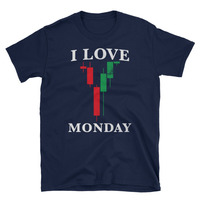 I Love Monday [Distress Version] Unisex T-Shirt - Thumbnail 1