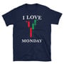 I Love Monday [Distress Version] Unisex T-Shirt-1