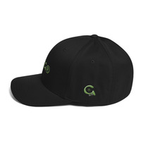 KiKi Green Dope Goods Logo Structured Twill Cap - Thumbnail 1