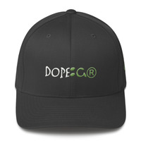 KiKi Green Dope Goods Logo Structured Twill Cap - Thumbnail 2