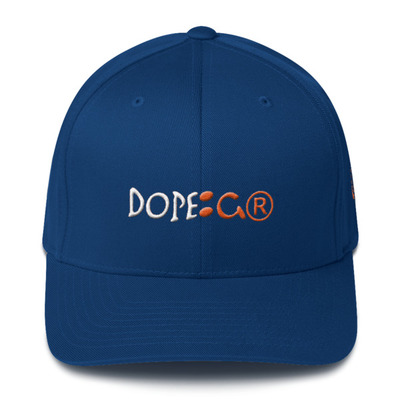 Dope pumpkin spice structured twill cap