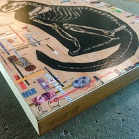 "The Narcissist" 8x10" Print on Wood - Thumbnail 2