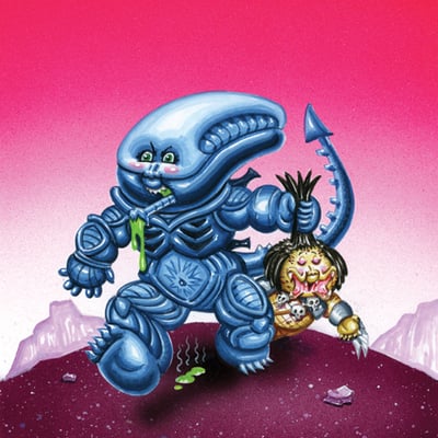 Gina morph / alien aileen final art - horrorible kids - series 2 2017 - Thumbnail 4