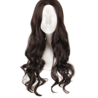 Superman Dawn of Justice Costume Wonder Woman Cosplay Brown Long Curly Wig - Thumbnail 1