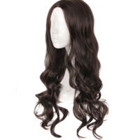 Superman Dawn of Justice Costume Wonder Woman Cosplay Brown Long Curly Wig - Thumbnail 2