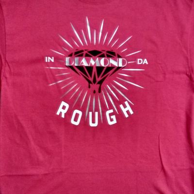Diamond in da rough (pink,sliver,black&white)