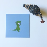 Dress Up Dinosaur Print - Thumbnail 1