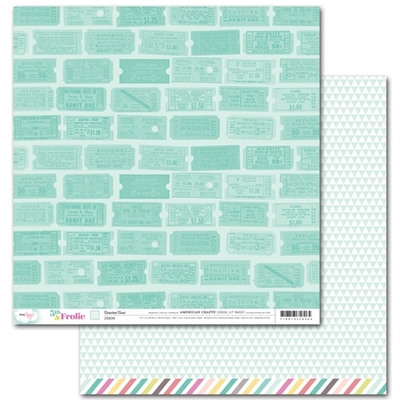 Dear lizzy 5th & frolic cartwheel court 12x12" double sided