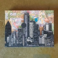 "The Big D" 6x8" Print on Wood - Thumbnail 1