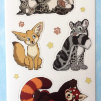 Cute Fluffs Sticker Sheet A - Thumbnail 1