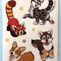 Cute Fluffs Sticker Sheet B - Thumbnail 1
