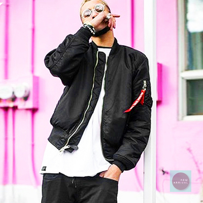 Free shipping-bomber jacket in ma1 pocket - Thumbnail 5