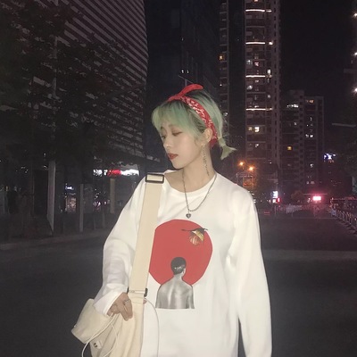 Japan flag and crane long sleeve t-shirt