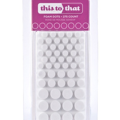 American crafts adhesive circle foam tabs 275ct