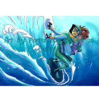 Print: On a Wave and a Prayer (Holo) - Thumbnail 2
