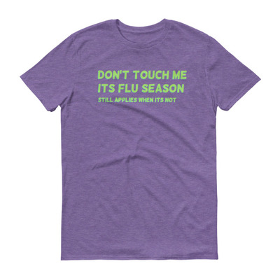 Don't touch me purple unisex short-sleeve t-shirt
