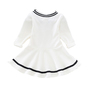 Cream V-Neck Tennis Dress-1