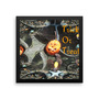 Fractal Traced Trick or Treat Pumpkins Framed poster-2