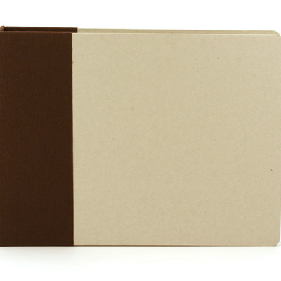 American crafts chestnut modern d-ring album 8x8"
