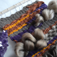 Wall Weaving, Small Wall Weaving, Bohemian Home Decor, Boho Style, Wall Art, Autumn Decor, Canadian Shop - Thumbnail 3