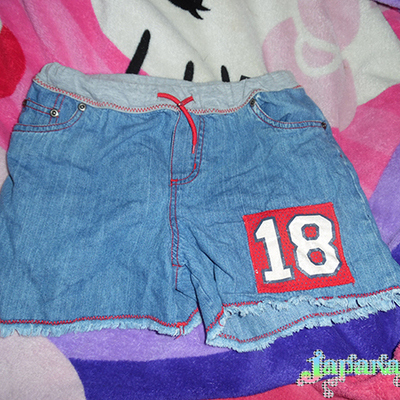 Cute denim short shorts sz xs - Thumbnail 4