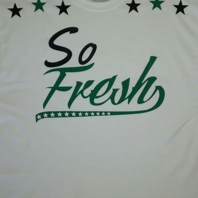 So fresh (white,black&moneygreen) t-shirt.