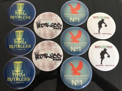 Dyemax Gold Line Judge Mini - Ruthless Discs Logo Stamp