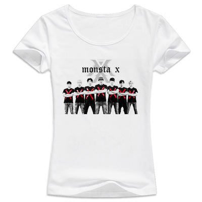Women casual monsta x t-shirt