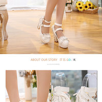 Sweet High Heel Lolita Princess Shoes - Thumbnail 1