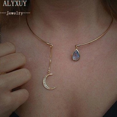 Moon stone crystal necklace - Thumbnail 5