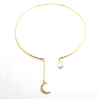 Moon Stone Crystal Necklace - Thumbnail 2