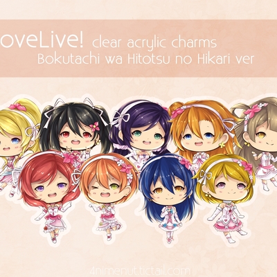 [clearance sale] love live! bokutachi wa hitotsu no hikari 6cm acrylic charms