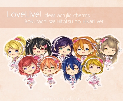 [CLEARANCE SALE] Love Live! Bokutachi wa Hitotsu no Hikari 6cm acrylic charms