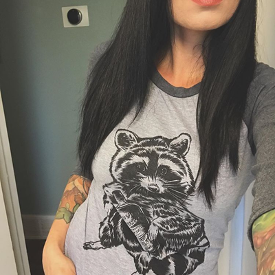 "i'm trash" baseball tee