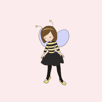Dress Up Bumblebee Print - Thumbnail 1