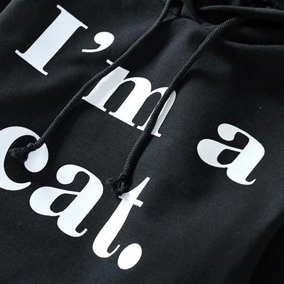 I'm a cat black hoodie