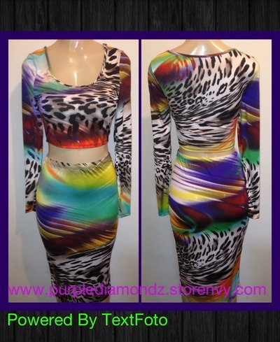 Color Leopard 2piece