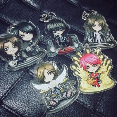 X-japan modern acrylic keychain