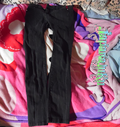 〖Sold Out〗Tripp NYC Pinstripe Skull Skinny Jeans Sz. 1