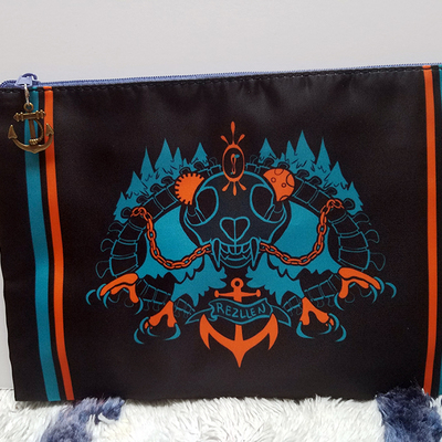 Spooky zipper bag (blue) - Thumbnail 5
