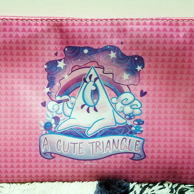 Acute triangle zipper bag - Thumbnail 2