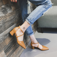 New ladies straps cross shoes shoes - Thumbnail 1