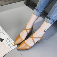 New ladies straps cross shoes shoes - Thumbnail 4