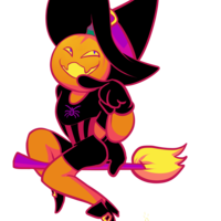 Pumpkin Head Sticker - Thumbnail 1