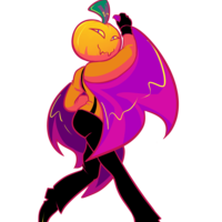 Pumpkin Head Sticker - Thumbnail 2