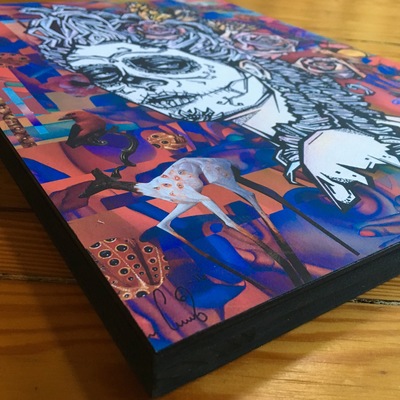  "monarca" 12"x16" print on wood