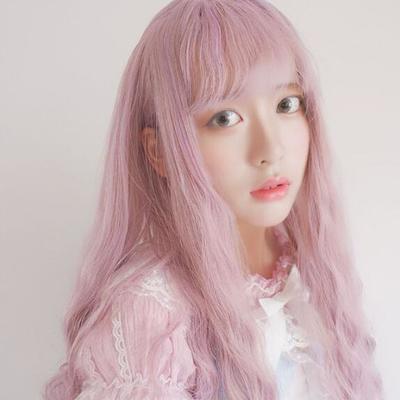 Light purple cosplay curly wig - Thumbnail 5