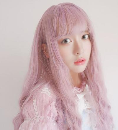 Light Purple Cosplay Curly Wig